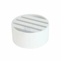 American Imaginations 4 in. White Round Drop In Sewer Drain Gate AI-38159